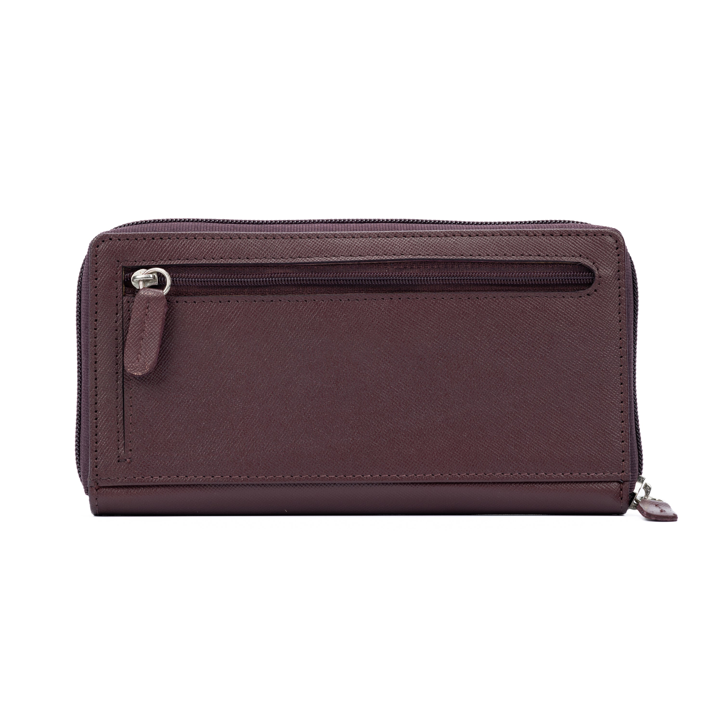 K10838XB | Portafogli Donna in Saffiano Vera Pelle. Colore Bordeaux. 6