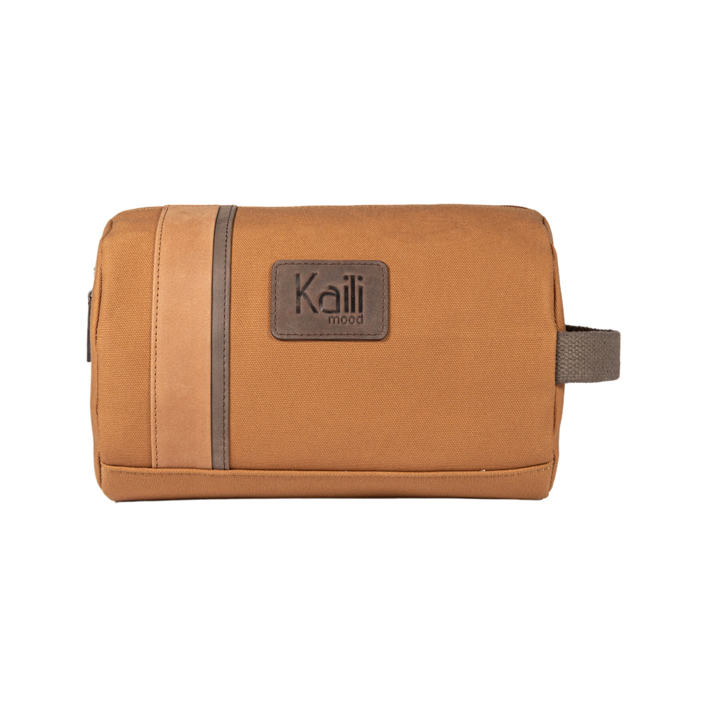 K2005UB | Beauty Case in Canvas 100% Cotone/Vera Pelle pieno fiore,