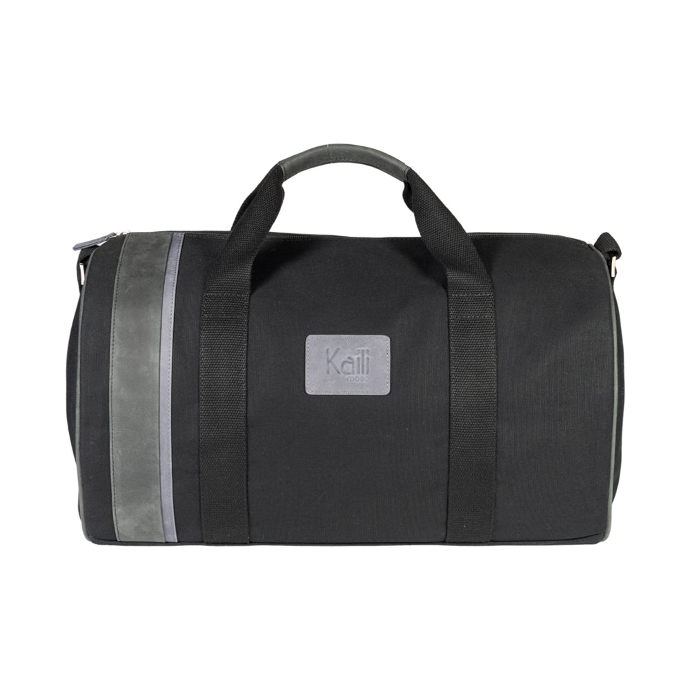 K2006AF | Borsone da Viaggio in Canvas di Cotone 100% /Vera Pelle,