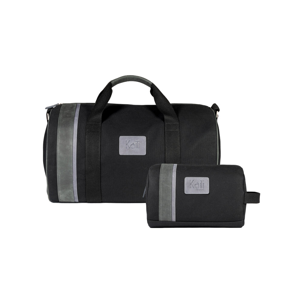 K2006AF | Borsone da Viaggio in Canvas di Cotone 100% /Vera Pelle,