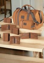 K2006UB | Borsone da Viaggio in Canvas di Cotone 100% /Vera Pelle,