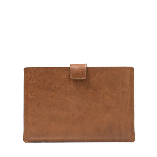 Leather Sleeve for MacBook with zipper pocket.