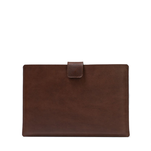 Leather Sleeve for iPad with Magnetic Strap.