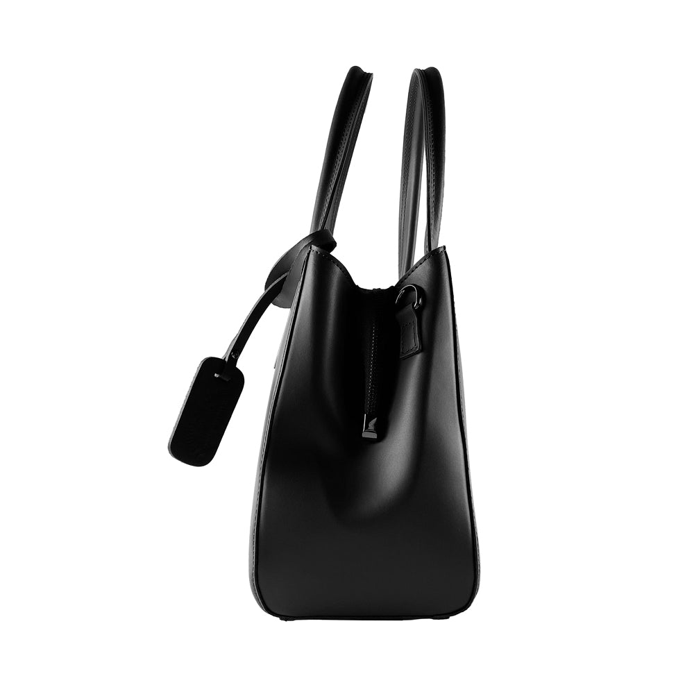 RB1004A | Borsa a Mano in Vera Pelle Made in Italy con Tracollina