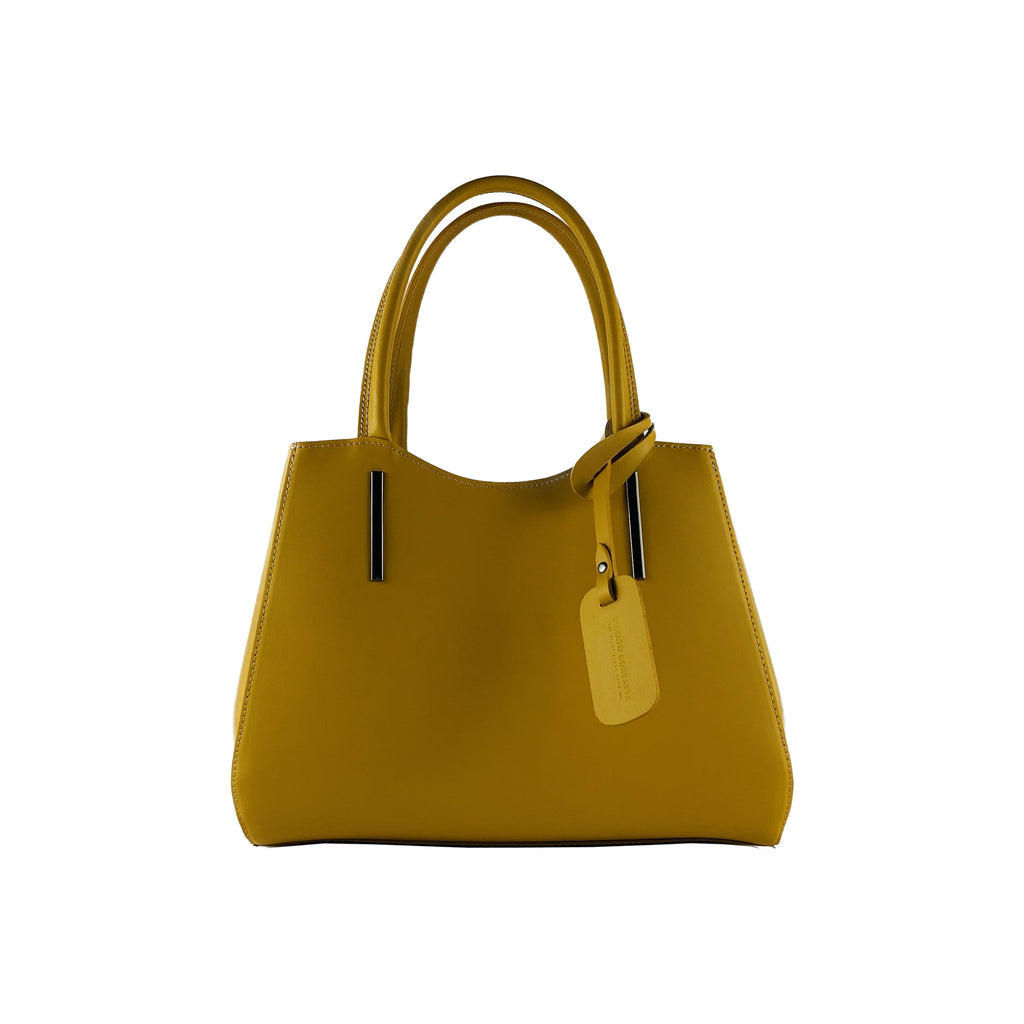 RB1004R | Borsa a Mano in Vera Pelle Made in Italy con Tracollina