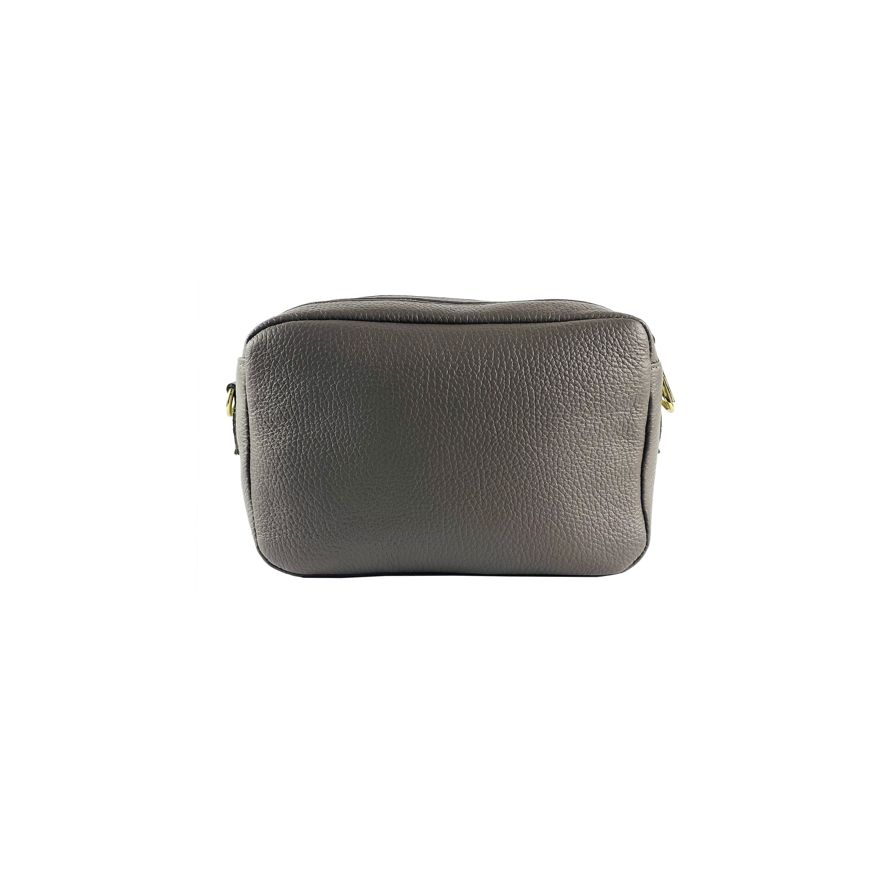 RB1008AQ | Tracollina Donna Doppia Lampo in Vera Pelle Made in Italy.