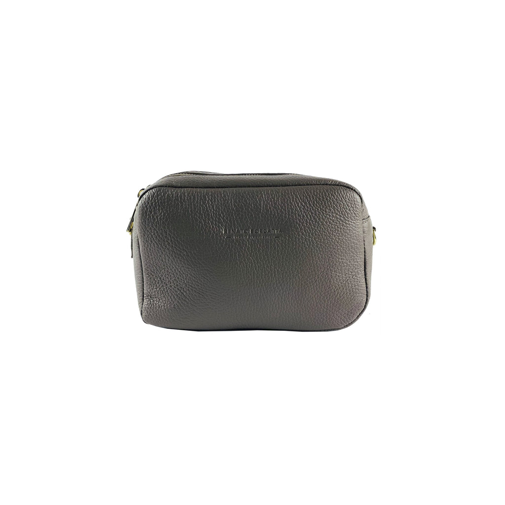 RB1008AQ | Tracollina Donna Doppia Lampo in Vera Pelle Made in Italy.