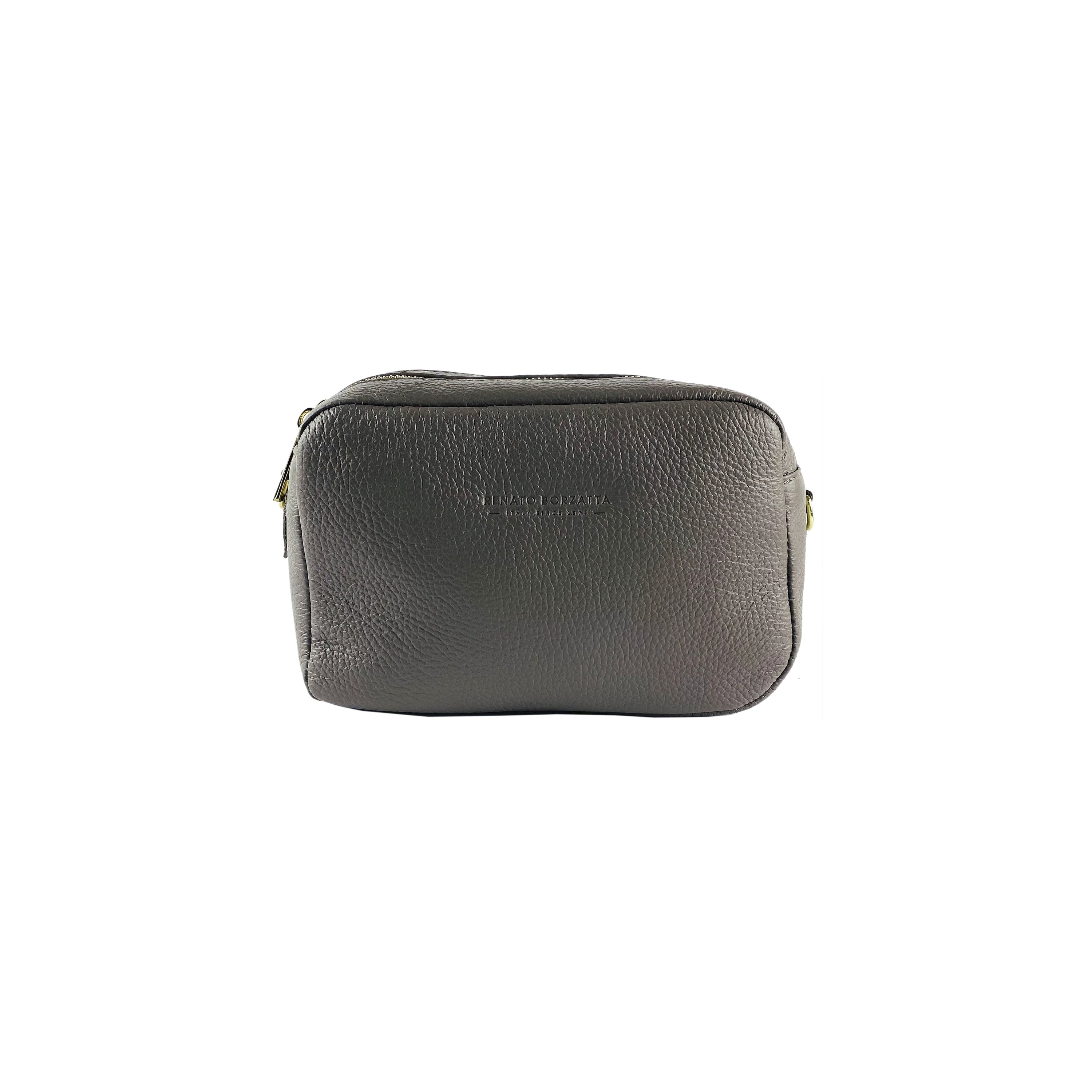 RB1008AQ | Tracollina Donna Doppia Lampo in Vera Pelle Made in Italy.