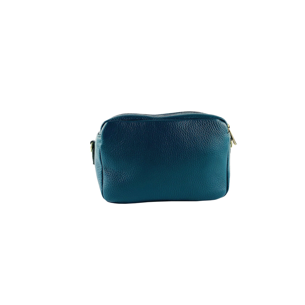 RB1008E | Tracollina Donna Doppia Lampo in Vera Pelle Made in Italy.