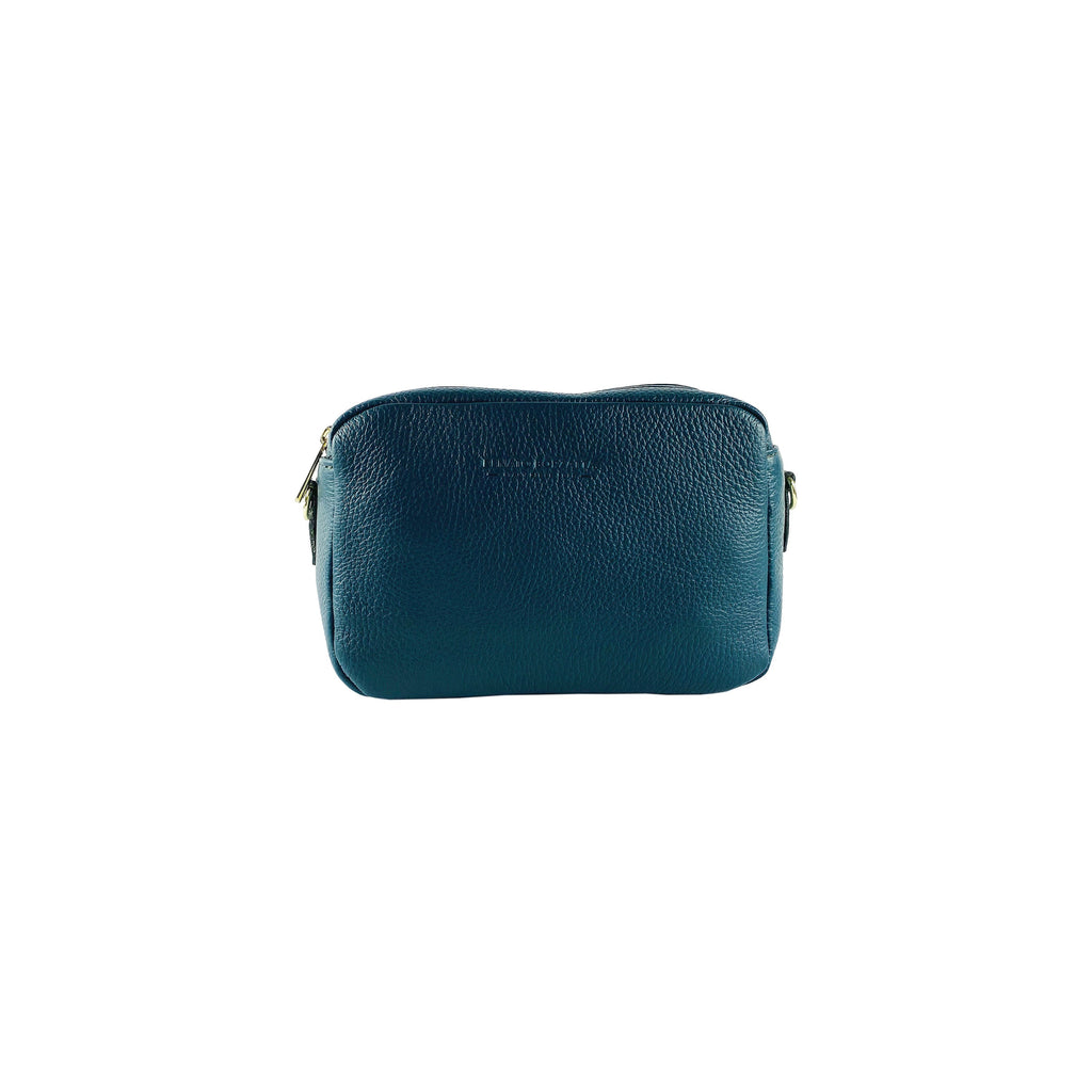 RB1008E | Tracollina Donna Doppia Lampo in Vera Pelle Made in Italy.