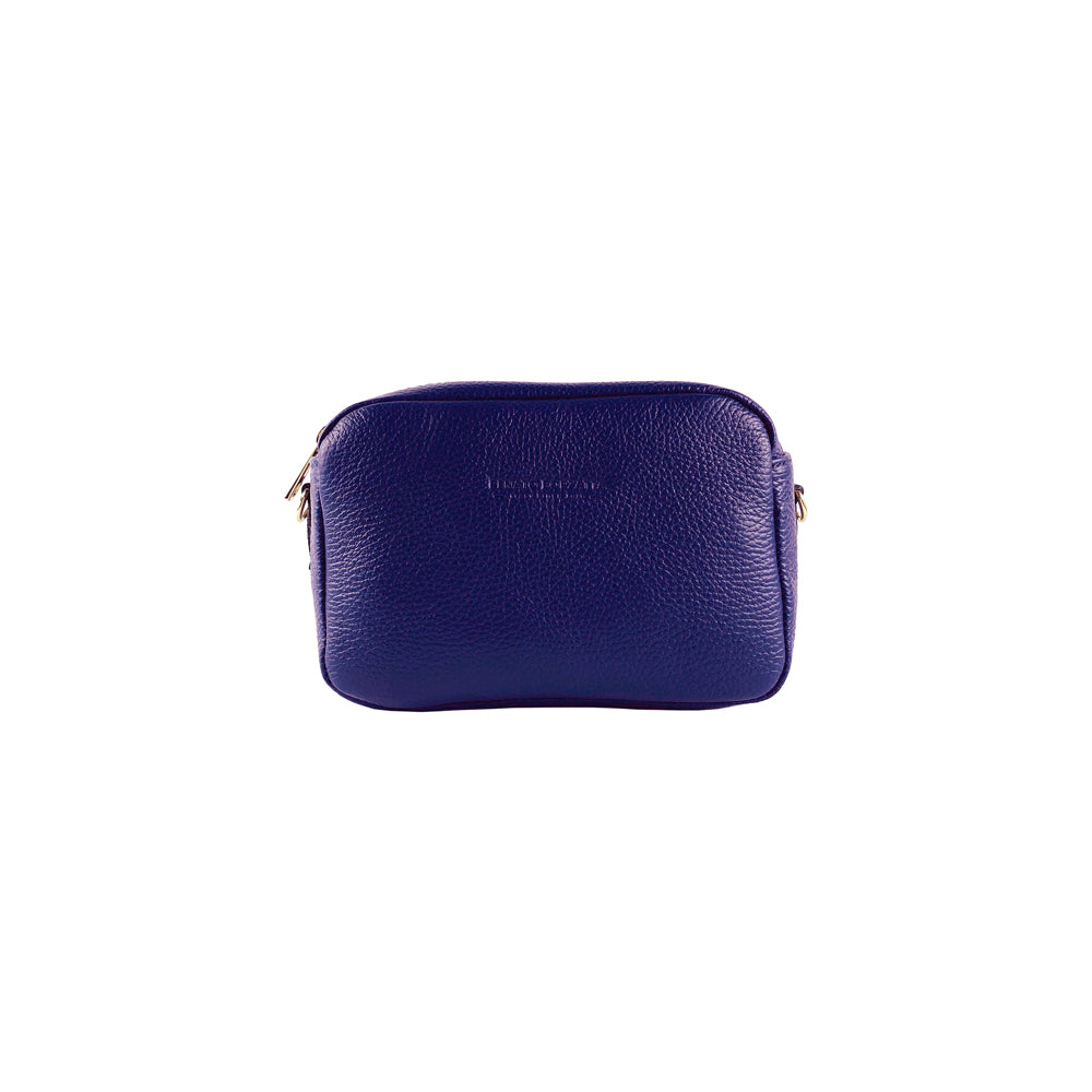 RB1008Y | Tracollina Donna Doppia Lampo in Vera Pelle Made in Italy.