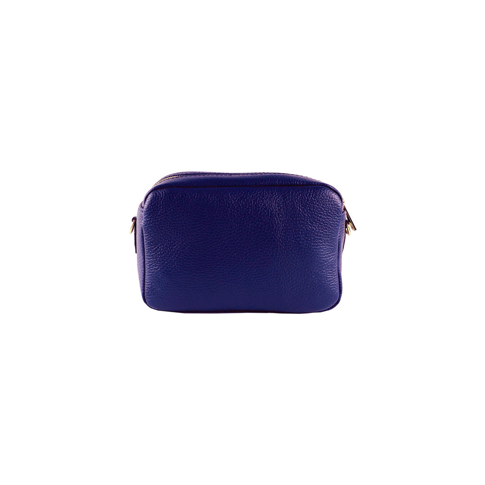 RB1008Y | Tracollina Donna Doppia Lampo in Vera Pelle Made in Italy.