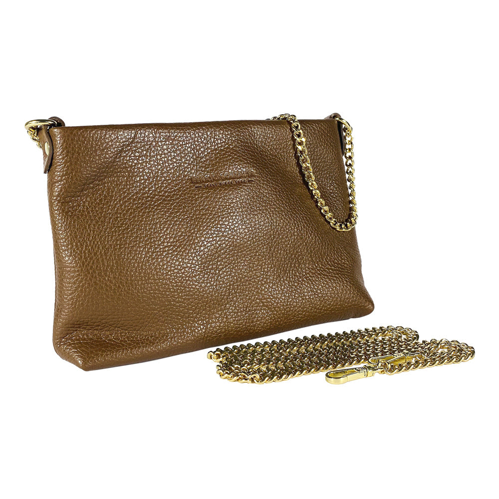 RB1012CK | Tracolla Piatta Donna in Vera Pelle Made in Italy con