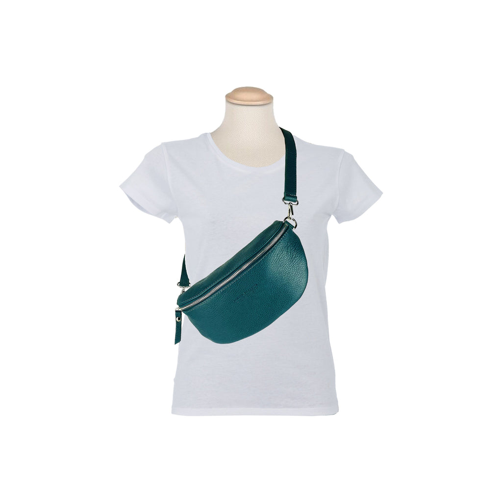RB1015BZ | Marsupio con tracolla removibile in Vera Pelle Made in