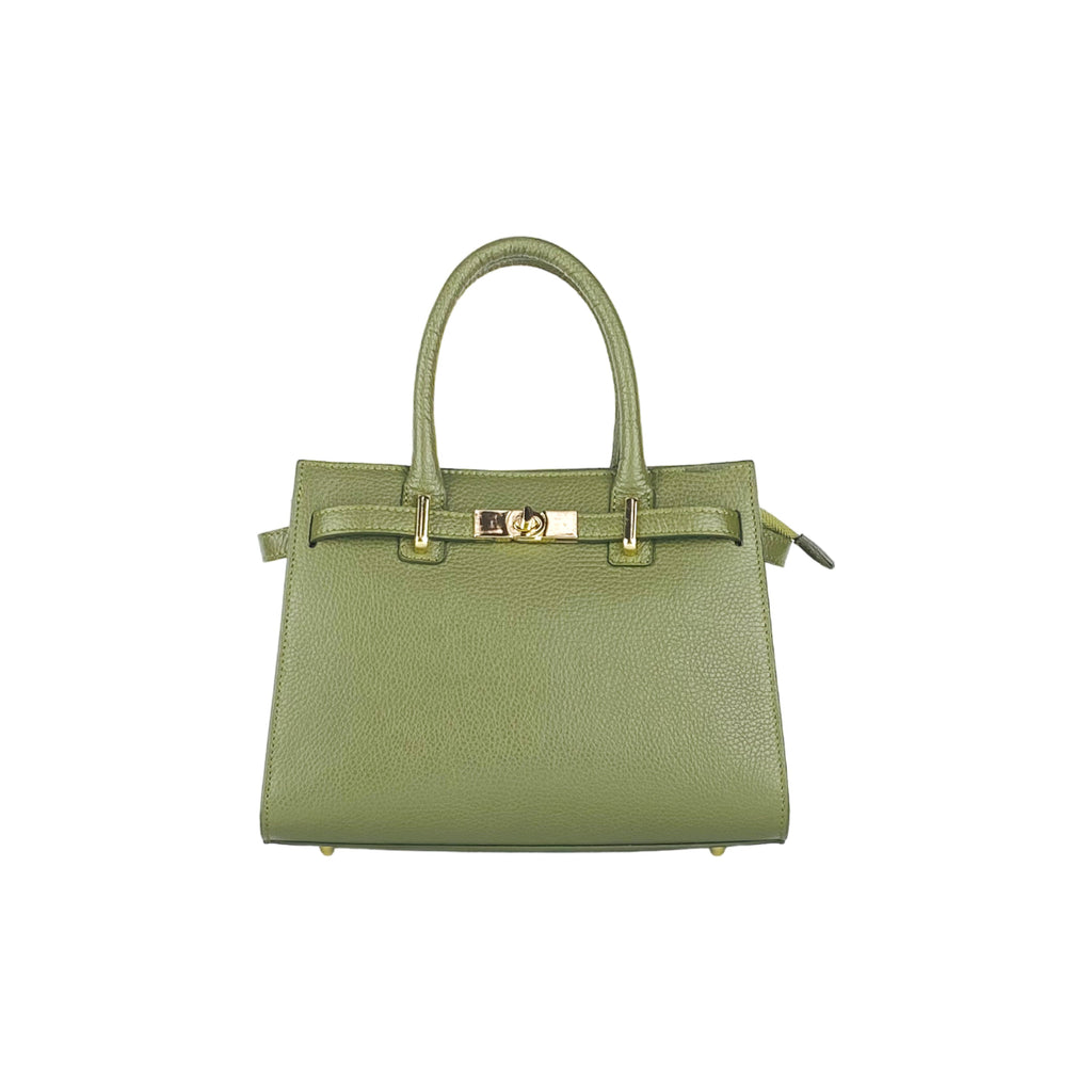 RB1016AG | Borsa Donna a Mano in Vera Pelle Made in Italy con tracolla