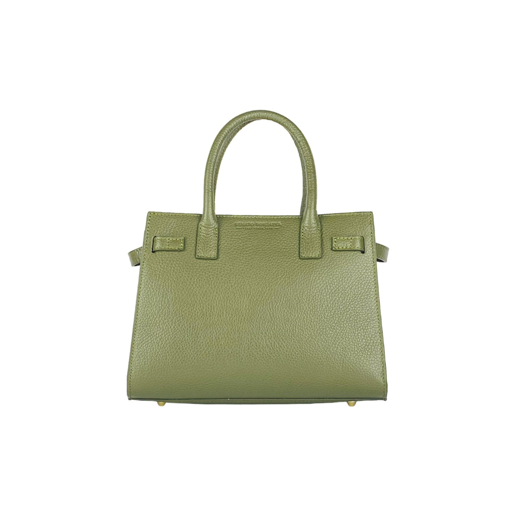 RB1016AG | Borsa Donna a Mano in Vera Pelle Made in Italy con tracolla