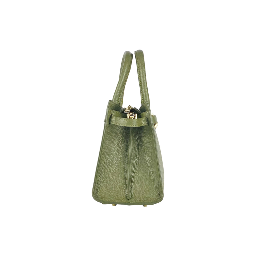 RB1016AG | Borsa Donna a Mano in Vera Pelle Made in Italy con tracolla