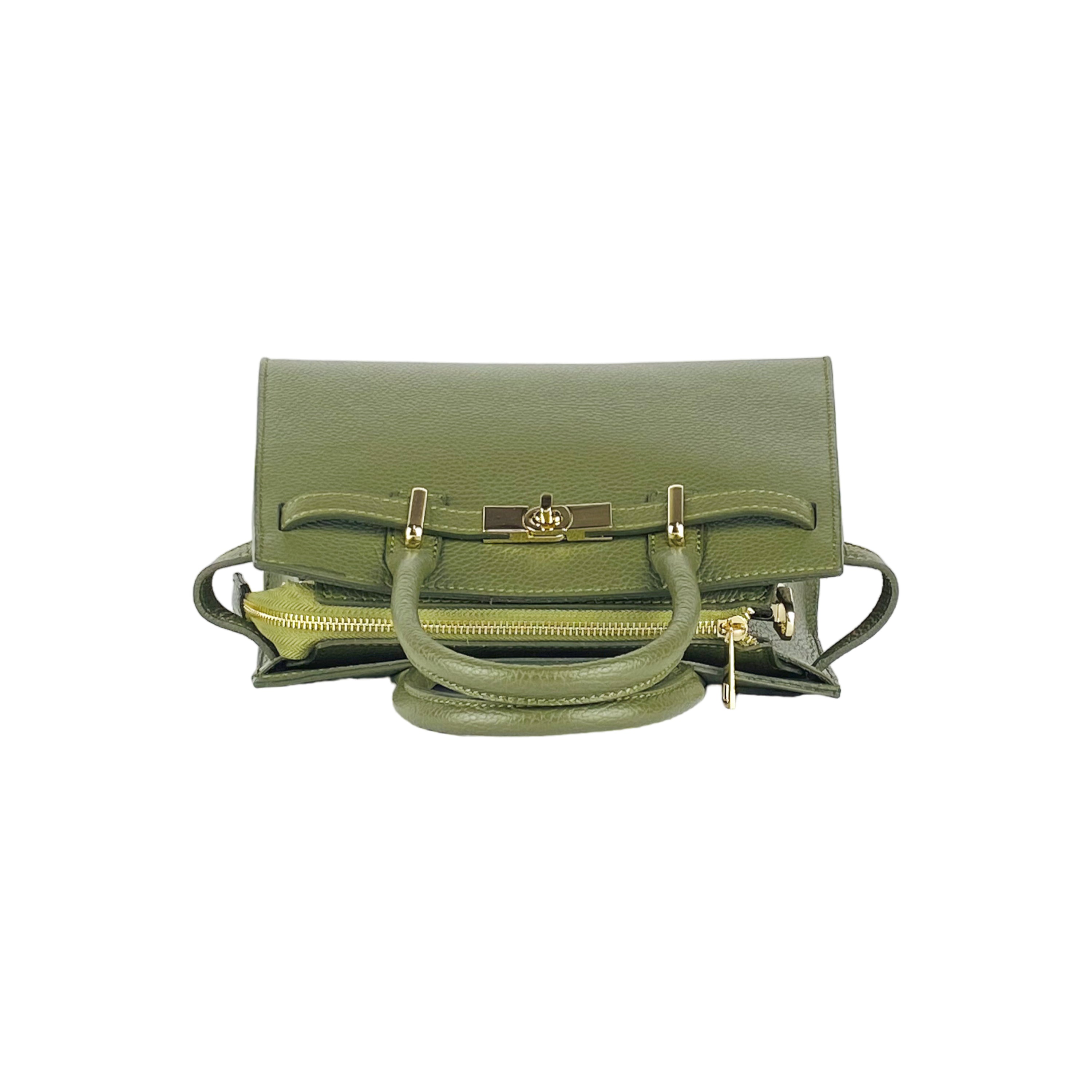 RB1016AG | Borsa Donna a Mano in Vera Pelle Made in Italy con tracolla