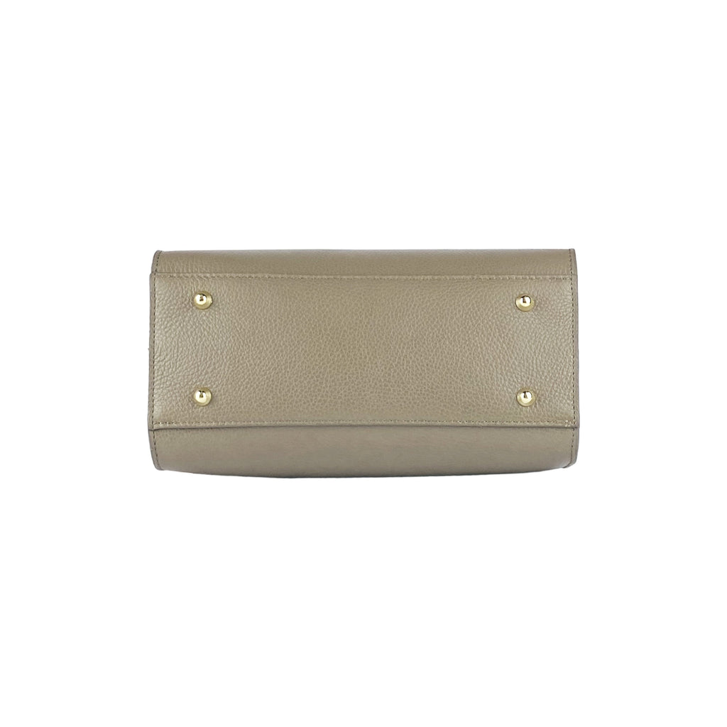 RB1016AQ | Borsa Donna a Mano in Vera Pelle Made in Italy con tracolla