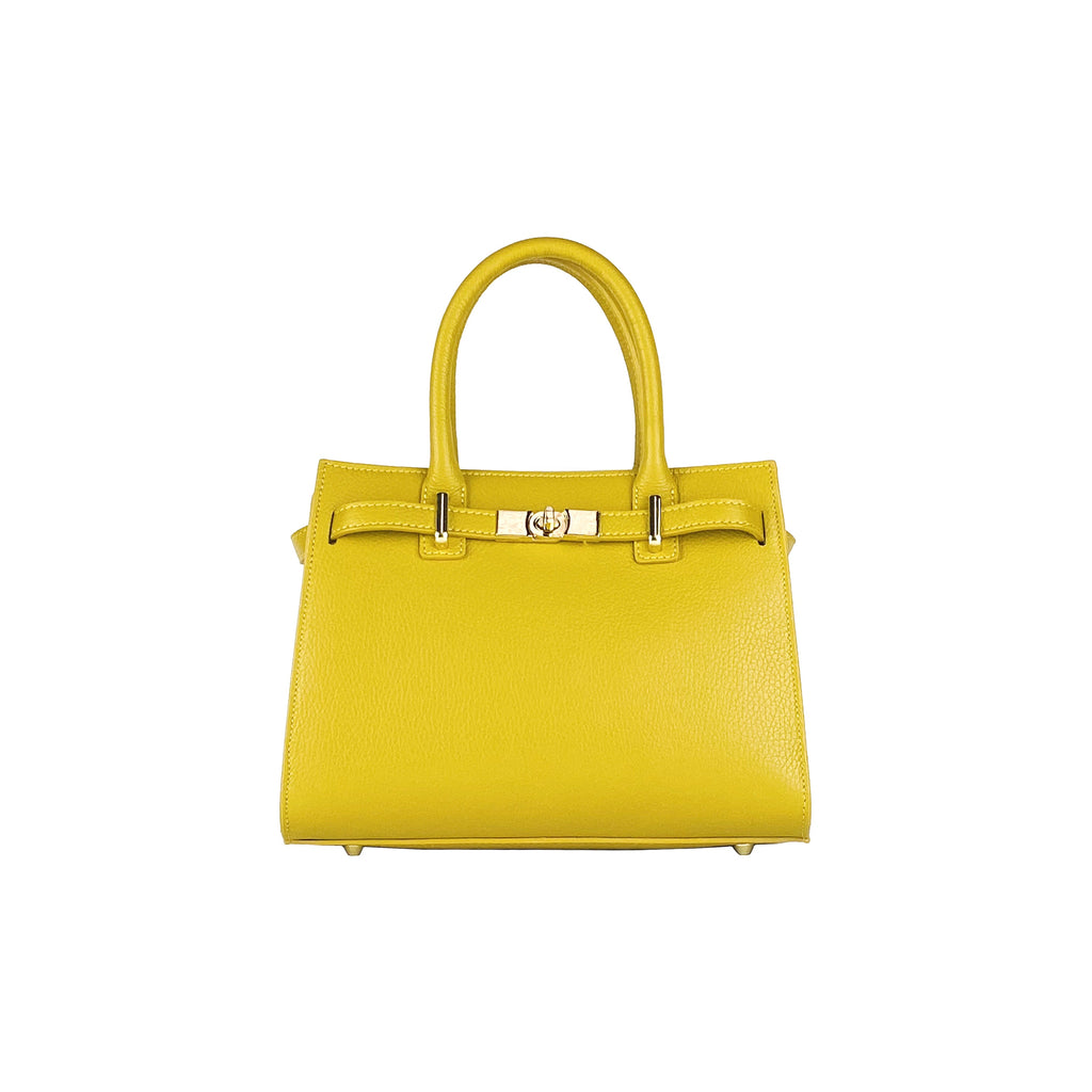 RB1016AR | Borsa Donna a Mano in Vera Pelle Made in Italy con tracolla