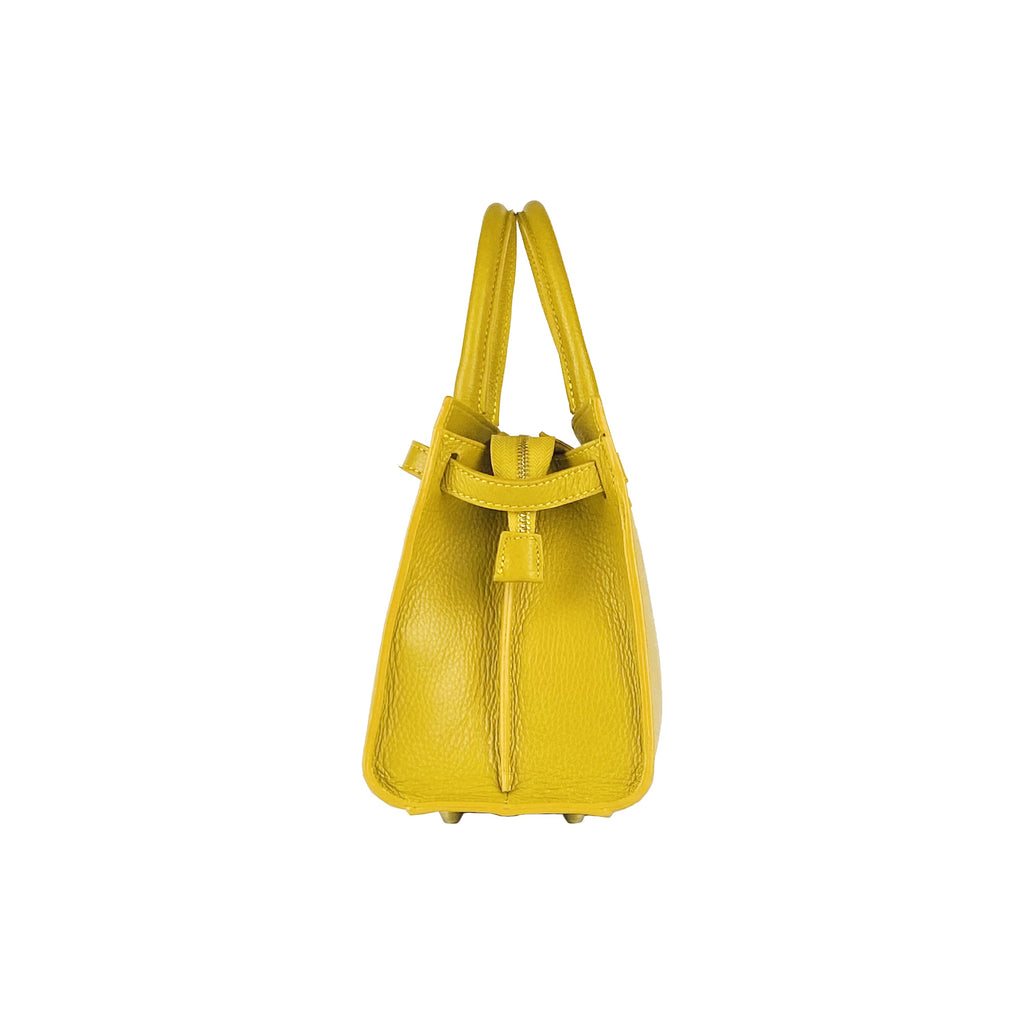 RB1016AR | Borsa Donna a Mano in Vera Pelle Made in Italy con tracolla