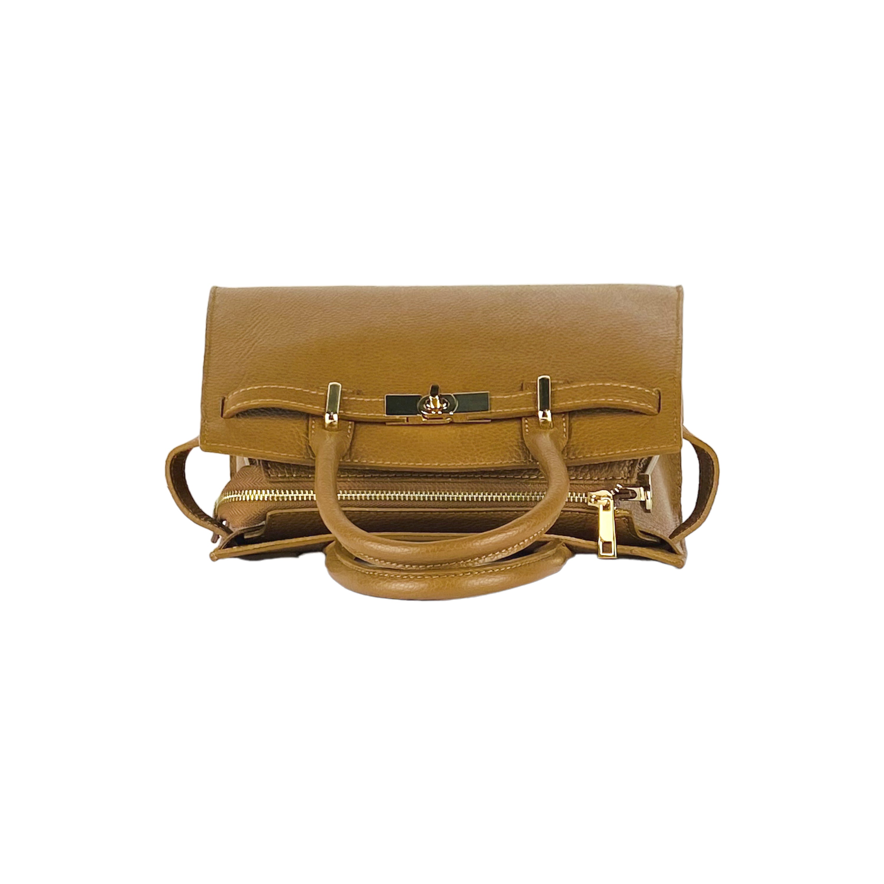 RB1016S | Borsa Donna a Mano in Vera Pelle Made in Italy con tracolla