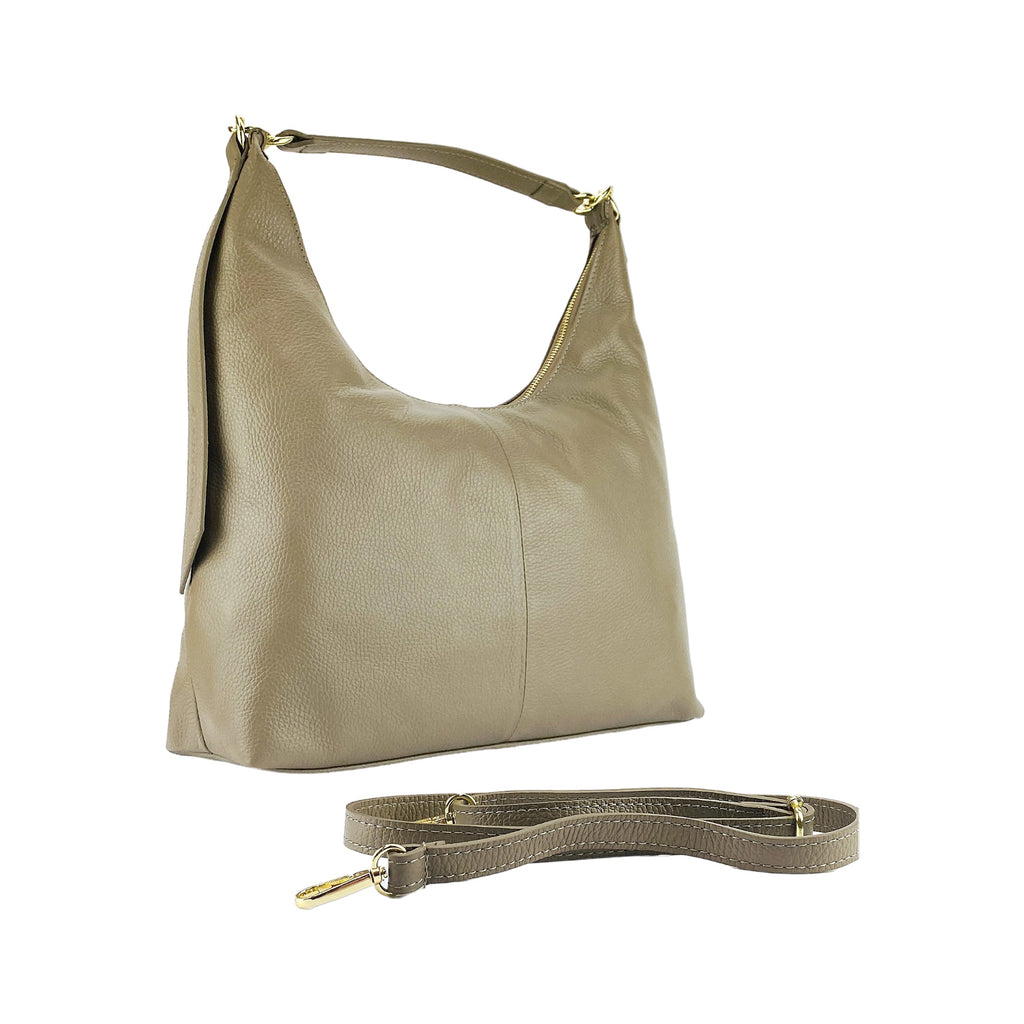RB1017AQ | Borsa Donna a spalla Morbida in Vera Pelle Made in Italy
