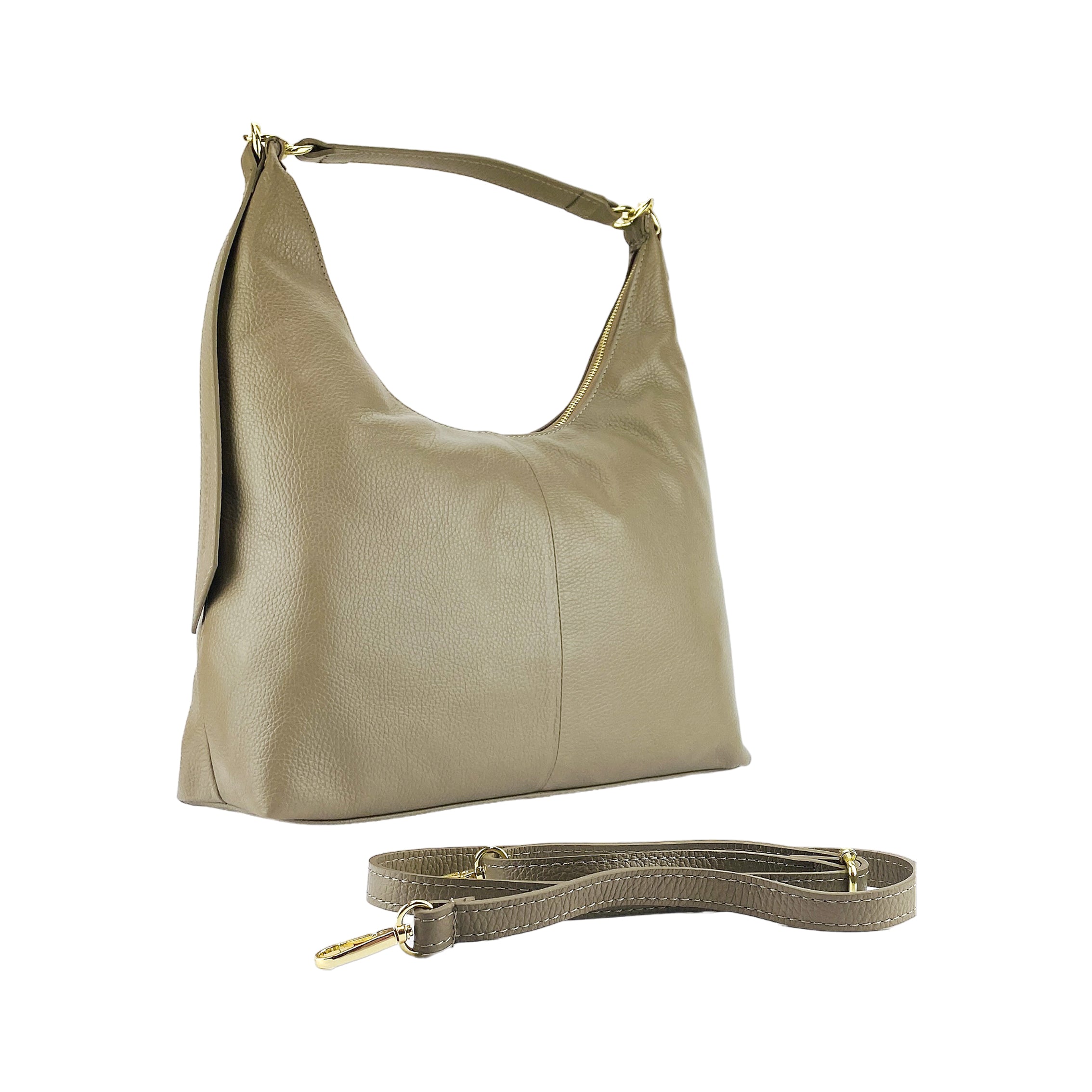 RB1017AQ | Borsa Donna a spalla Morbida in Vera Pelle Made in Italy