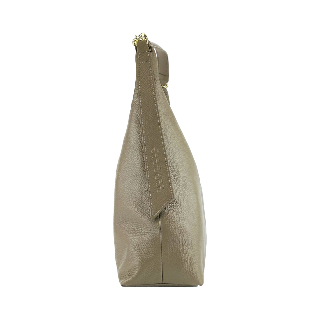 RB1017AQ | Borsa Donna a spalla Morbida in Vera Pelle Made in Italy