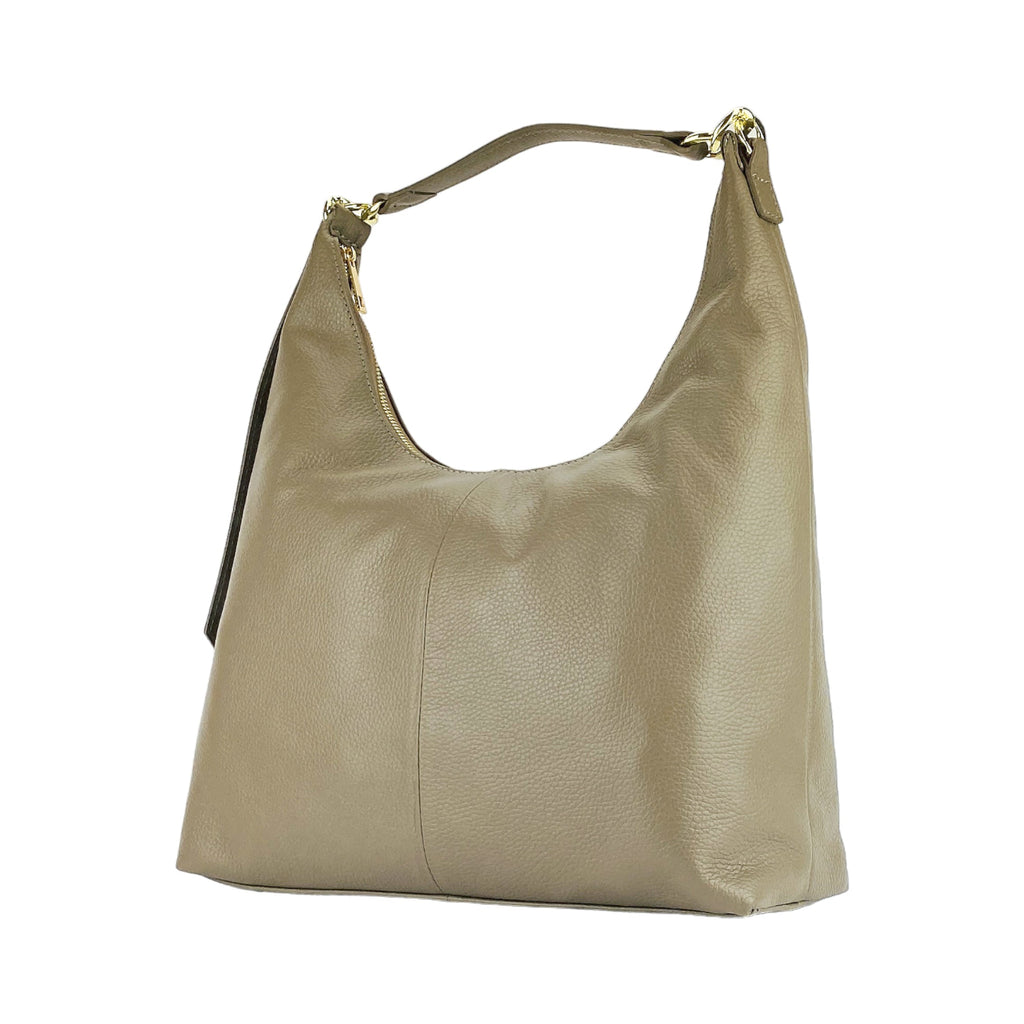 RB1017AQ | Borsa Donna a spalla Morbida in Vera Pelle Made in Italy