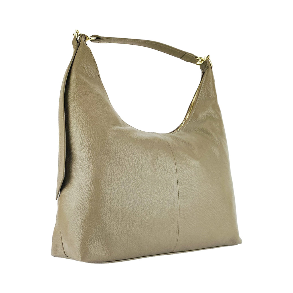 RB1017AQ | Borsa Donna a spalla Morbida in Vera Pelle Made in Italy