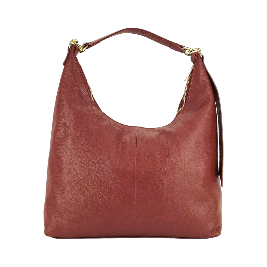 RB1017Q | Borsa Donna a spalla Morbida in Vera Pelle Made in Italy con