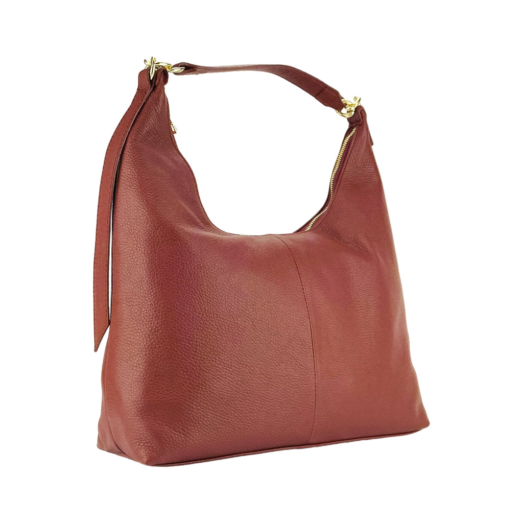 RB1017Q | Borsa Donna a spalla Morbida in Vera Pelle Made in Italy con