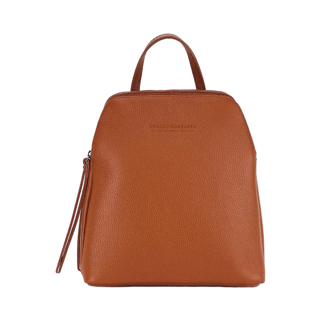 RB1018AM | Zaino Donna Doppio scomparto in Vera Pelle Made in Italy