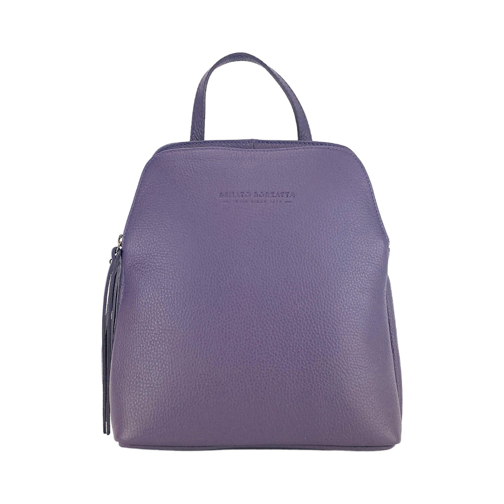 RB1018Y | Zaino Donna Doppio scomparto in Vera Pelle Made in Italy con