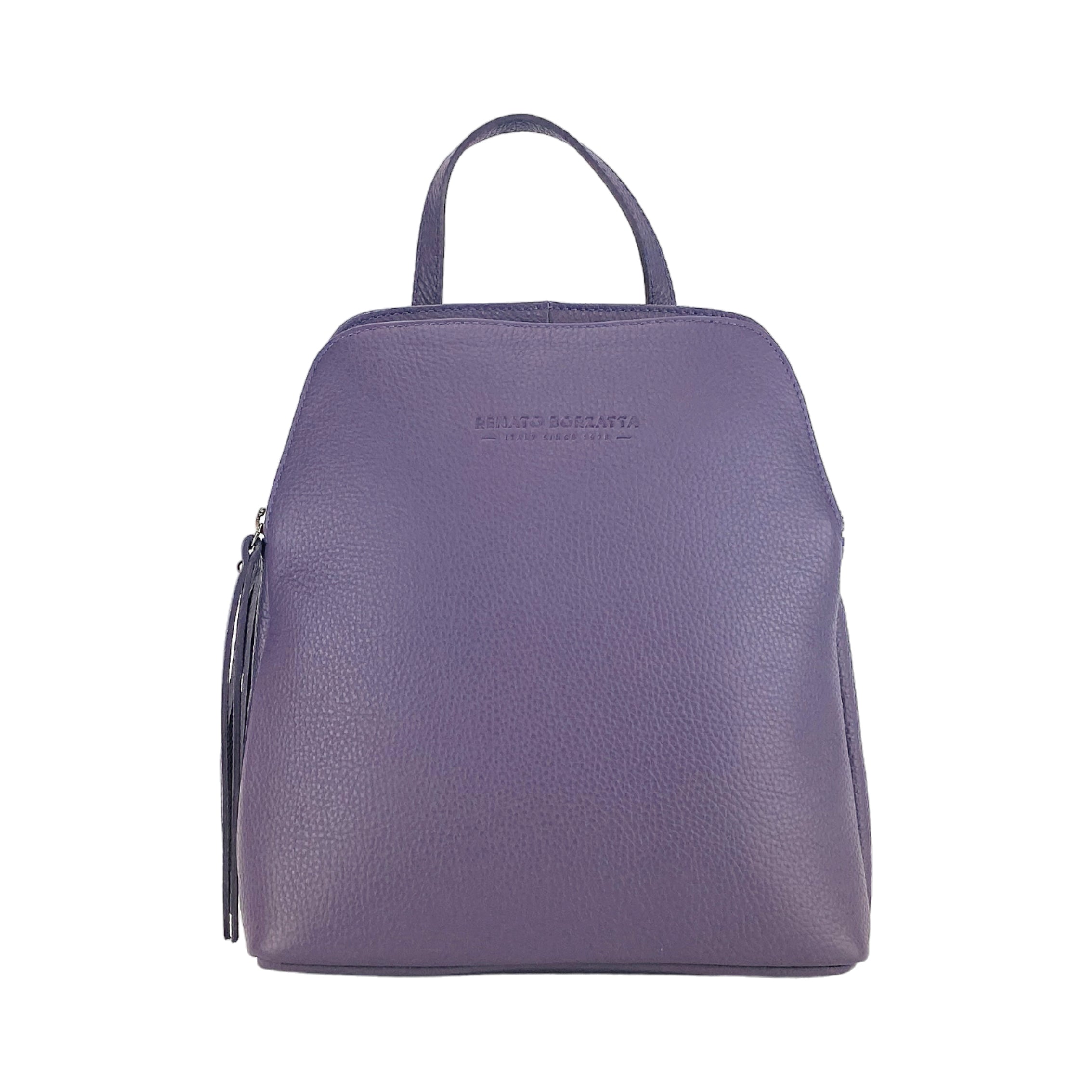 RB1018Y | Zaino Donna Doppio scomparto in Vera Pelle Made in Italy con