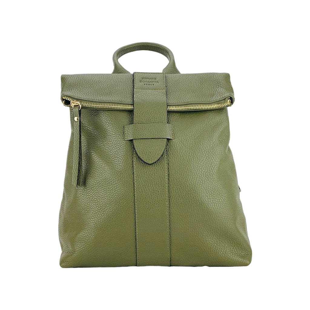 RB1021E | Zaino Donna Morbido in Vera Pelle Made in Italy con