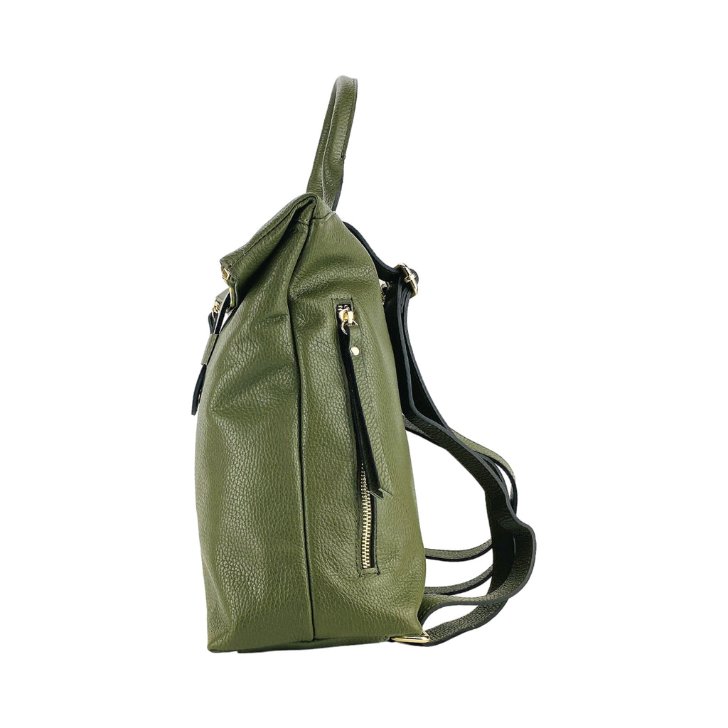 RB1021E | Zaino Donna Morbido in Vera Pelle Made in Italy con