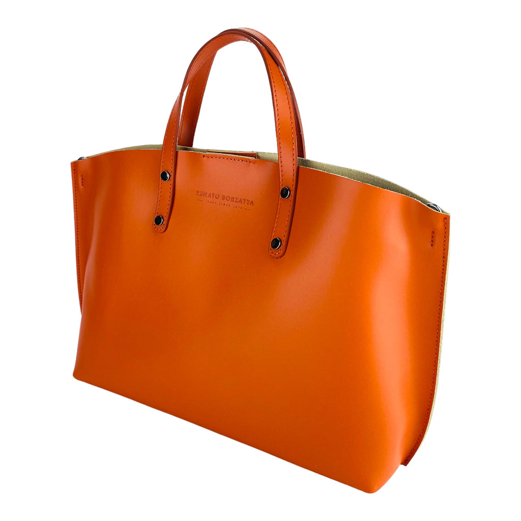 RB1024AM  | Borsa Donna a Mano in Vera Pelle Made in Italy con