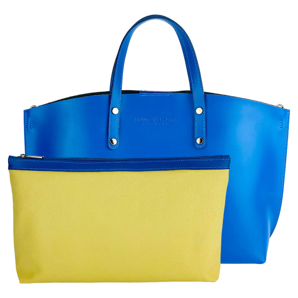 RB1024CH  | Borsa Donna a Mano in Vera Pelle Made in Italy con