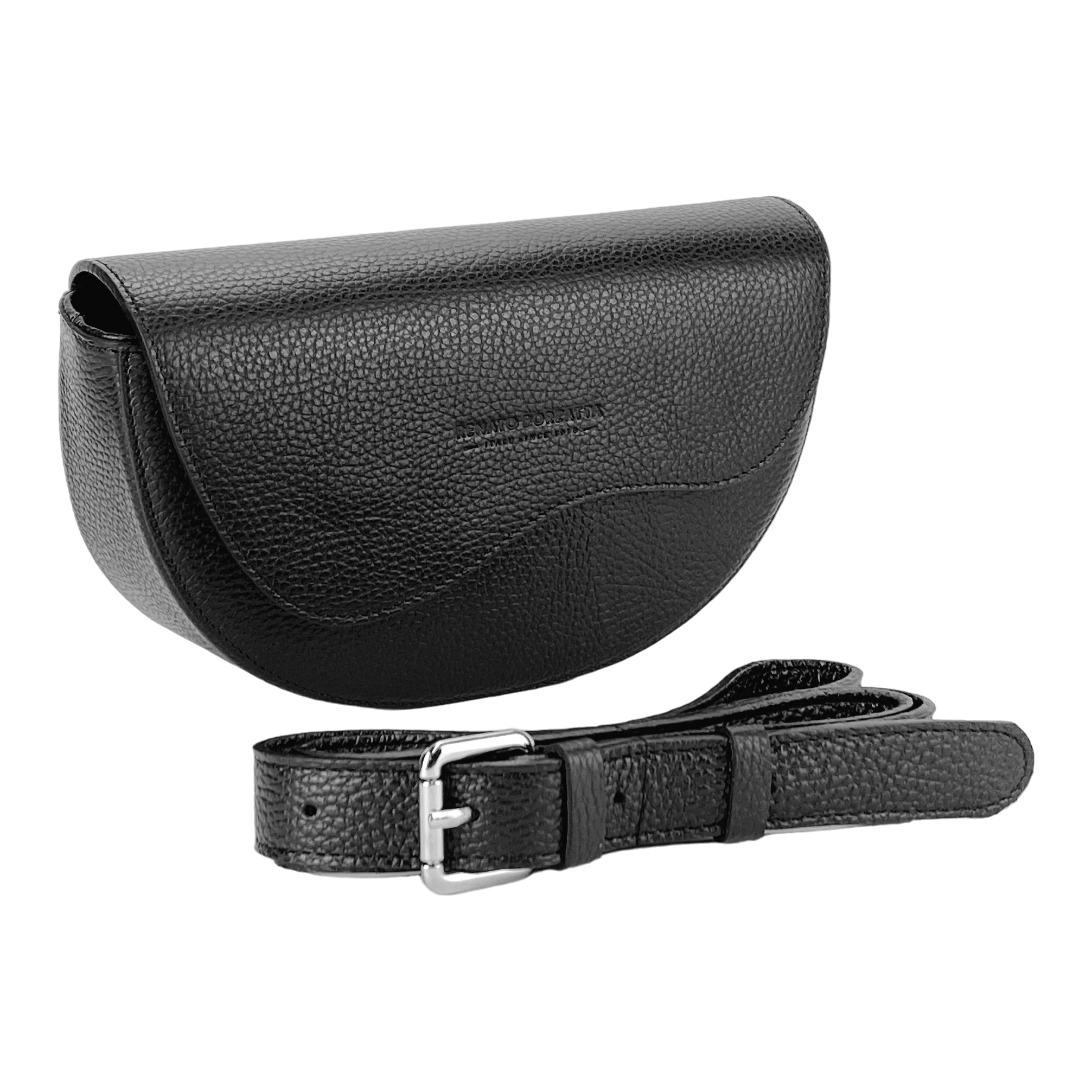 RB1027A  | Borsa Donna a Bandoliera stondata in Vera Pelle Made in