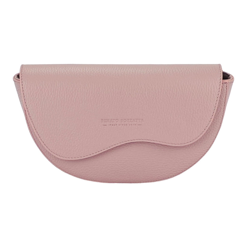 RB1027AZ  | Borsa Donna a Bandoliera stondata in Vera Pelle Made in