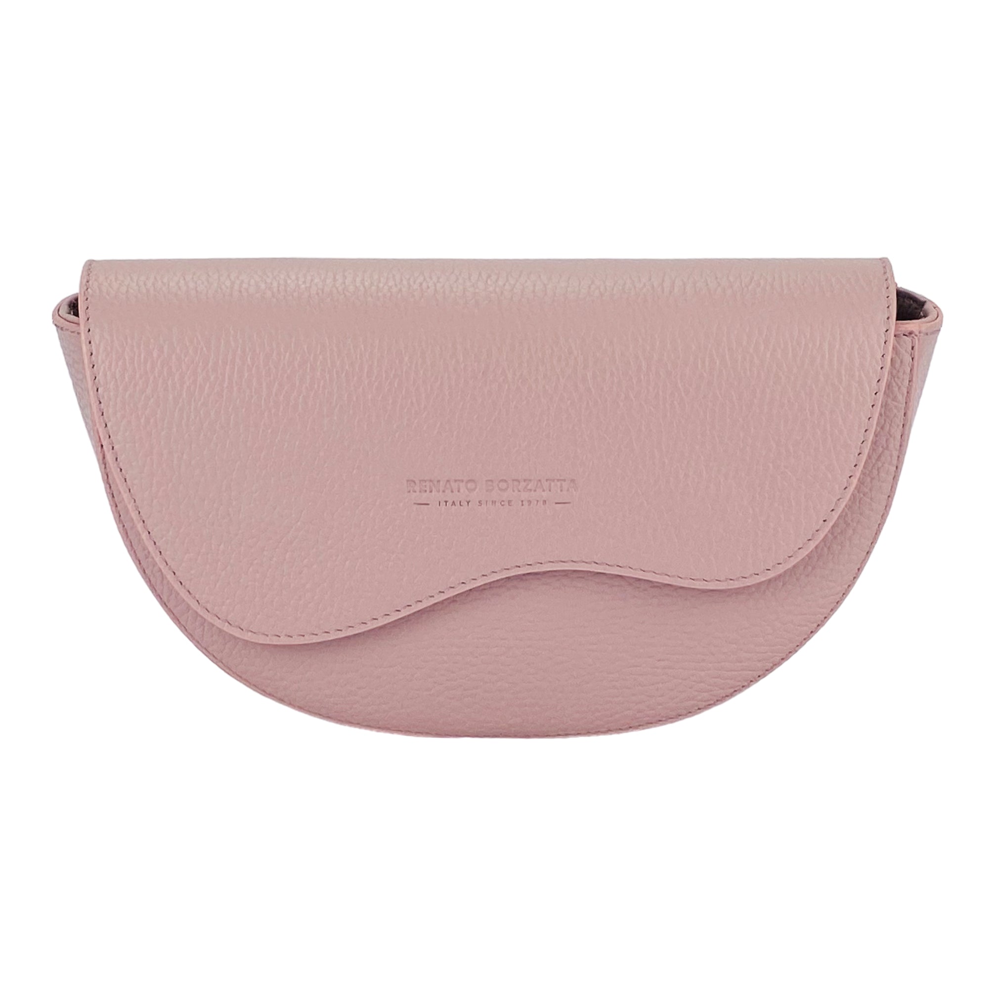 RB1027AZ  | Borsa Donna a Bandoliera stondata in Vera Pelle Made in