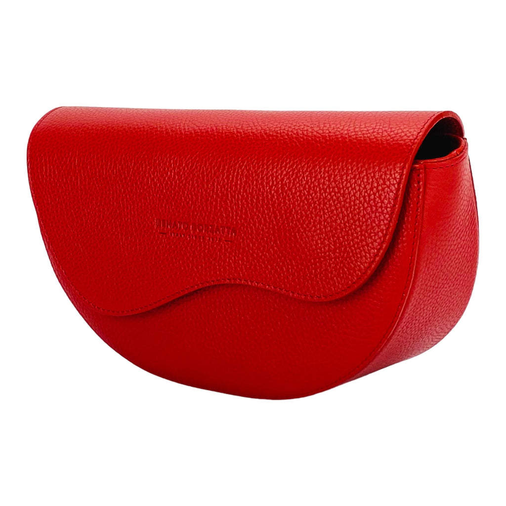 RB1027V | Borsa Donna a Bandoliera stondata in Vera Pelle Made in