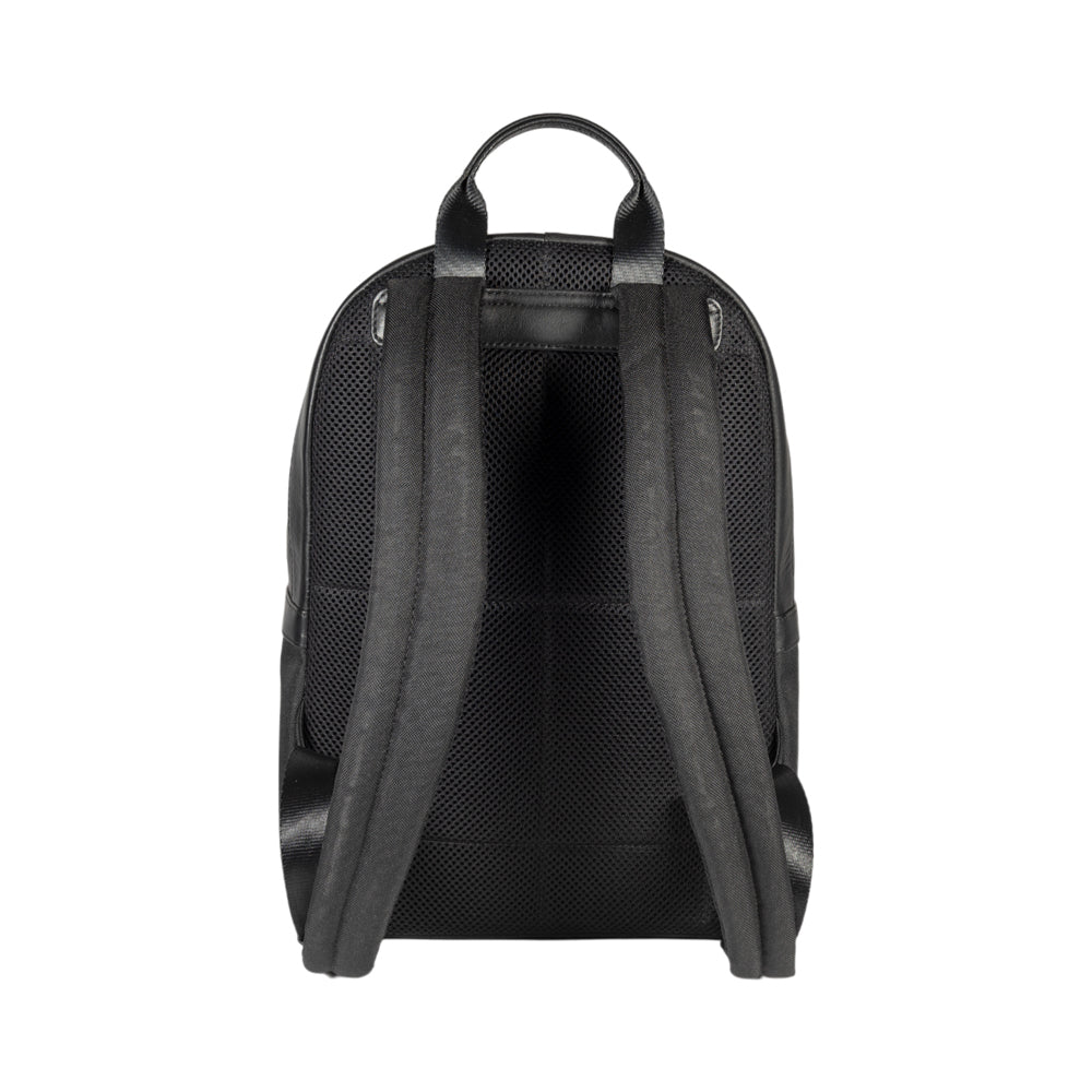 RB2002A | Borsa a Tracolla in Nylon/Vera Pelle, con leggera grana.