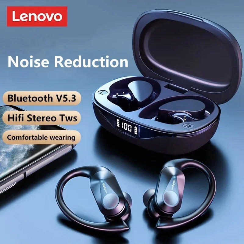 Original Lenovo LP75 TWS Bluetooth V5.3 Headphones Wireless LED