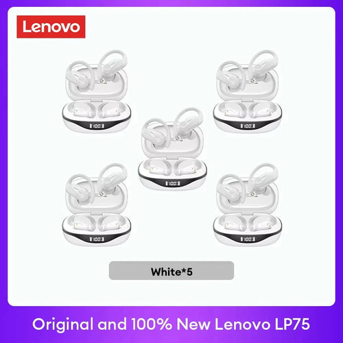 Original Lenovo LP75 TWS Bluetooth V5.3 Headphones Wireless LED