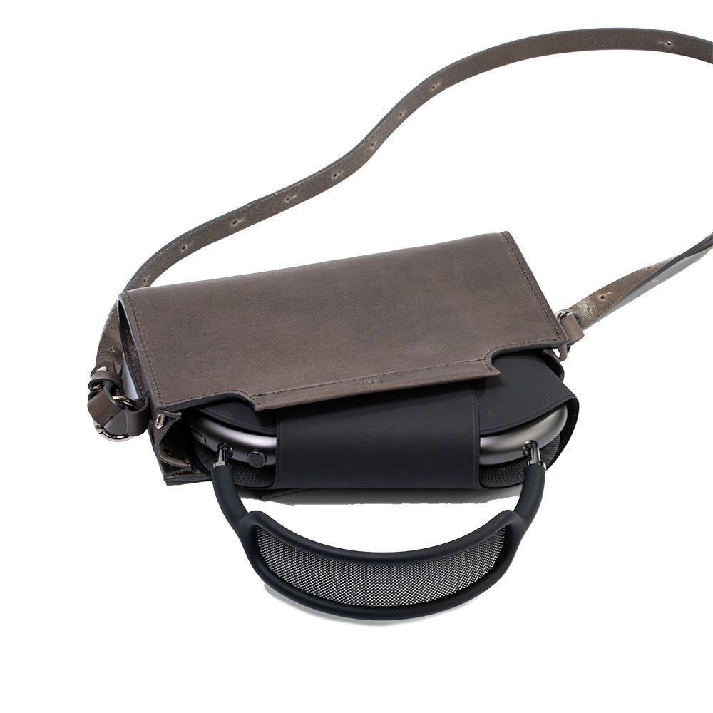 Leather Case for AirPods Max - The Minimalist 3.0 (Black).