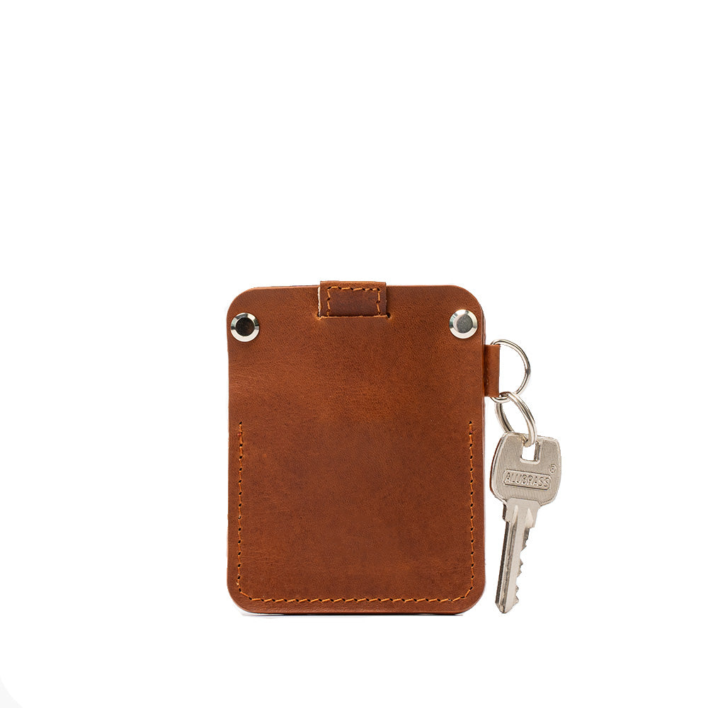 AirTag wallet with D-ring.