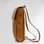 Leather laptop backpack - The Minimalist (Black).